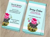 Cake Business Cards Templates Free Cake Bakery Business Cards