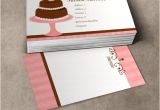 Cake Business Cards Templates Free Pretty Cake Business Cards