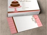 Cake Business Cards Templates Free Pretty Cake Business Cards