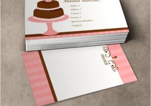 Cake Business Cards Templates Free Pretty Cake Business Cards