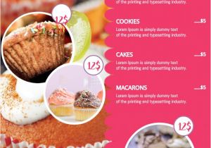 Cake Business Flyer Templates Free Bakery and Deli Menu Price List Template Pink Price