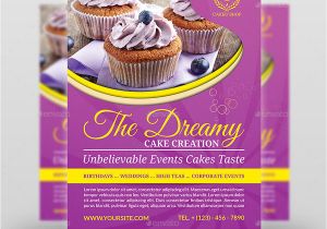 Cake Business Flyer Templates Free Cake Flyer Template Vol 5 by Owpictures Graphicriver