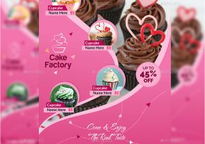 Cake Business Flyer Templates Free Cupcake Flyer Template V2 by Aam360 Graphicriver