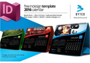 Calendar Indesign Template 2017 Indesign 2016 Desktop Calendar Template Calendar