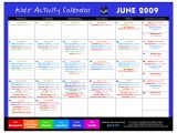 Calendar Of Activities Template 14 Blank Activity Calendar Template Images Printable