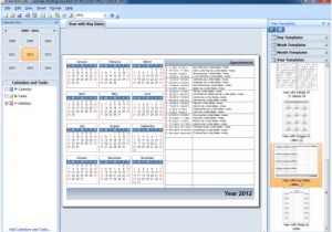 Calendar Printing assistant Templates Printing A Yearly Calendar with Holidays and Birthdays
