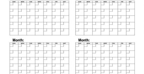 Calendar Template 4 Months Per Page Four Month Per Page Calendar Template Autos Post
