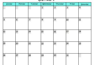 Calendar Template to Type In Free Type In Calendar Template Seven Photo