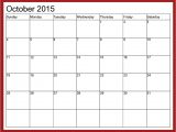 Calendar with Pictures Template October 2015 Calendar Printable Free 2017 Printable Calendar