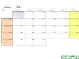 Calendar with Pictures Template Printable Monthly Calendar Template for Excel Excel