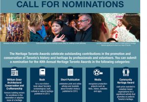 Call for Nominations Email Template Heritage toronto Awards Call for Nominations Active History