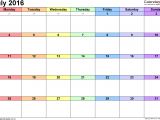 Calnedar Template July 2016 Printable Calendar Printable Calendar Templates