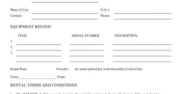 Camera Rental Contract Template 11 Equipment Rental Agreement Doc Pdf Free Premium