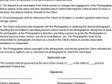 Camera Rental Contract Template event Photography Contract Template Photography