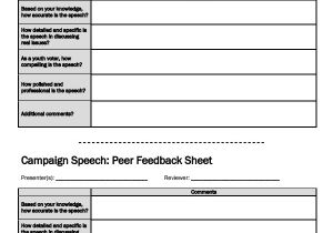 Campaign Speech Template 8 Campaign Speech Examples Templates Pdf Word Sample