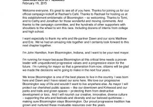 Campaign Speech Template John Hamilton for Mayor 39 S Campaign Kickoff Speech