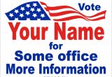 Campaign Yard Sign Templates Political and Election Yard Signs Templates A G E Graphics