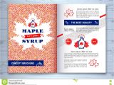 Canada Brochure Template Maple Syrup Brochure Corporate Identity Maple Leaf