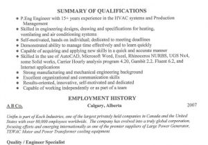 Canadian Resume Sample Canadian Resume format Letters Free Sample Letters