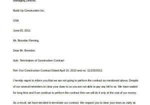Cancellation Of A Contract Letter Template 21 Contract Termination Letter Templates Pdf Doc