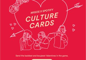 Cannabe Your Valentine Card with Joint Migos and Spotify Team Up for Valentine S Day E Cards
