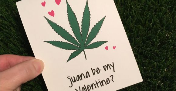 Cannabe Your Valentine Card with Joint Weed