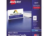 Canon Business Card Template Superwarehouse Avery Dennison Inkjet Business Cards