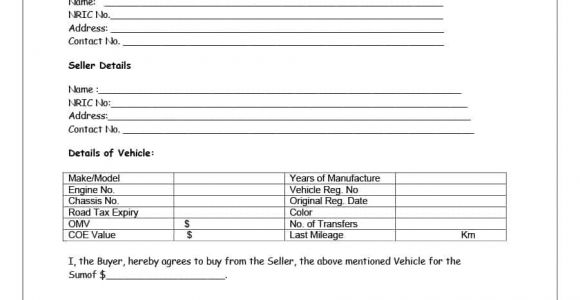 Car Contract Template 42 Printable Vehicle Purchase Agreement Templates ᐅ