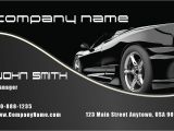 Car Dealer Business Cards Templates Stylish Black Corvette Automotive Business Card Design