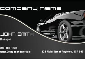 Car Dealer Business Cards Templates Stylish Black Corvette Automotive Business Card Design