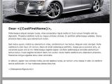 Car Dealer Email Templates Audi Branded Automotive Dealership Email Newsletter On Behance
