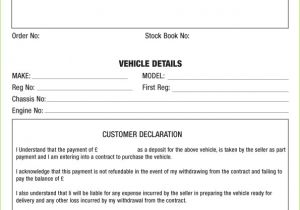 Car Deposit Contract Template Vehicle Service Report forms Ncr Templates New Used
