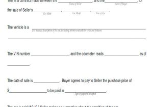 Car Sale Template Contract Sample Car Sales Contract 12 Examples In Word Pdf