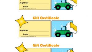 Car Wash Gift Certificate Template 8 Homemade Gift Certificate Templates Doc Pdf Free