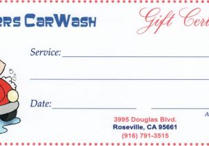 Car Wash Gift Certificate Template Gift Certificates Dirt Busters Granite Bay