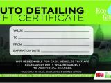 Car Wash Gift Certificate Template Gift Certificates Ecogreen Mobile Detailing