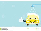 Car Wash Gift Certificate Template Visiting Card with Smiling Car Wash Stock Vector Image