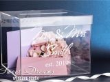 Card and Gift Holder Wedding Personalized Card Box Acrylic Wedding Card Box Clear