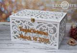 Card and Gift Holder Wedding Personalized Wedding Card Money Box with Slot Wedding Card