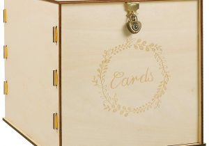 Card and Gift Holder Wedding Wooden Wedding Card Box with Security Heart Locki Rustic Wedding Envelope Box Decorative Gift Card Box Perfect for Weddings Baby Showers