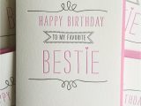 Card Birthday for Best Friend Birthday Card for Best Friend Card Best Friend Birthday Card