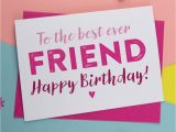 Card Birthday for Best Friend Canvas Birthday Card for Best Friend Birthday Card A