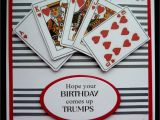 Card Birthday Wishes for Husband S459 Hand Made Birthday Card Using Playing Card Images