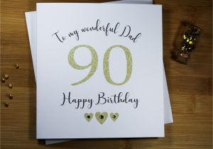 Card Birthday Wishes for Husband Wonderful Dad Card Happy Birthday Card 90th Birthday