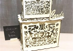 Card Box for Wedding with Lock New Diy Wedding Gift Card Box Wooden Money Box with Lock and