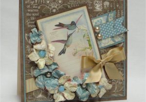 Card Boxes for Handmade Cards Brown Blue Botanical Tea Scrapbook Com Cards Handmade