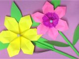 Card Decoration with Paper Flower How to Make origami Flower with Paper Making Paper Flowers