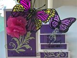 Card Decoration with Paper Flower Paper Ink Cards Crafters Companion Cards butterfly Cards
