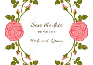 Card Design with Vintage Background Card Bridal Shower with Floral Background or Invitation with