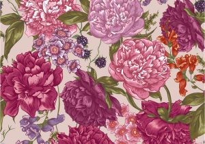 Card Design with Vintage Background Floral Seamless Pattern with Peonies In Vintage Vector Image